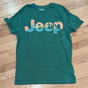 Goodfellow & Co Green Tee with Orange Jeep Logo